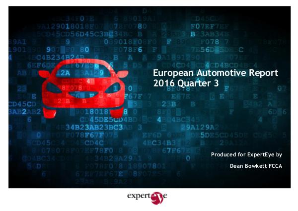 ExpertEye European Automotive Report Q3 2016