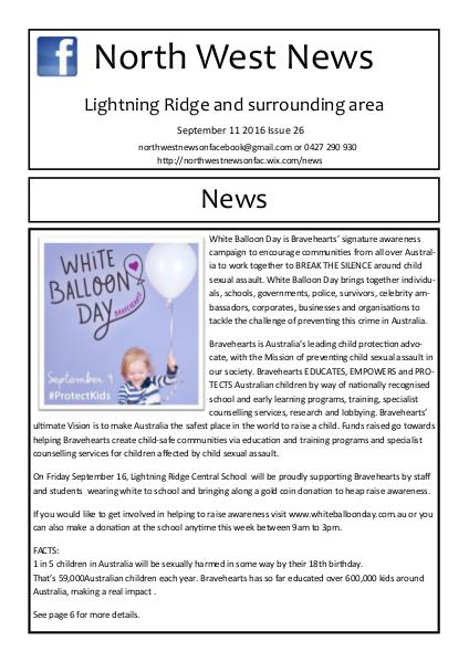 Issue 26 of North West News Issue 26 of North West News