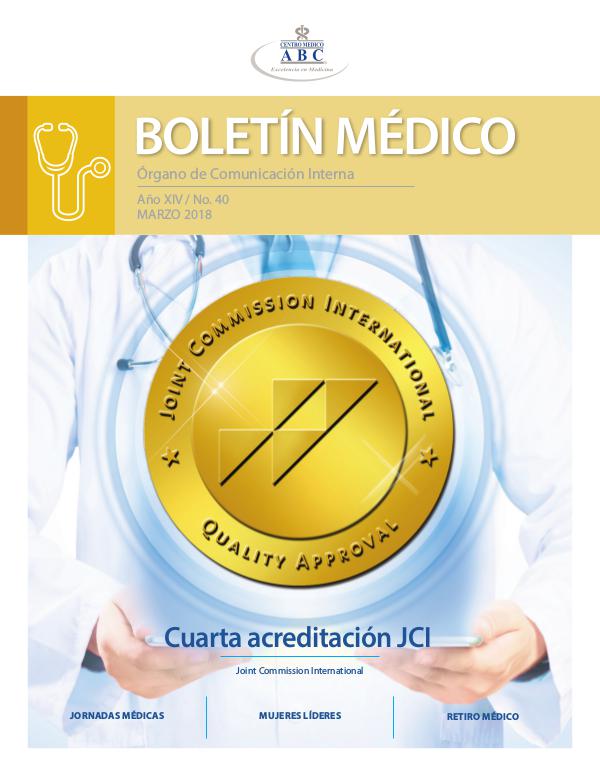 BOLETÍN MÉDICO No. 40  • Marzo 2018