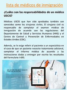 localizados de médicos autorizados de USCIS