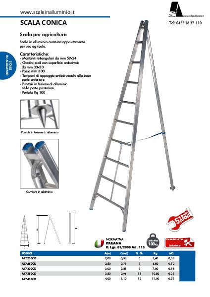 Scale in alluminio Scale agricole