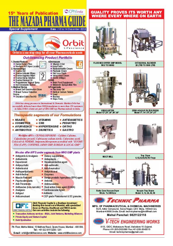 Special Supplement CPHI India 2018