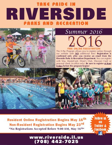 Riverside Parks and Recreation Summer Brochure 1