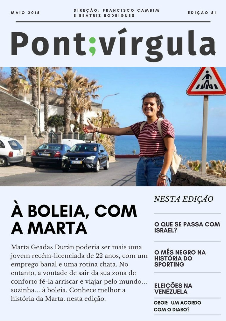 Pontivírgula - Edição Maio 2018 Pontivírgula - Edição Maio 2018