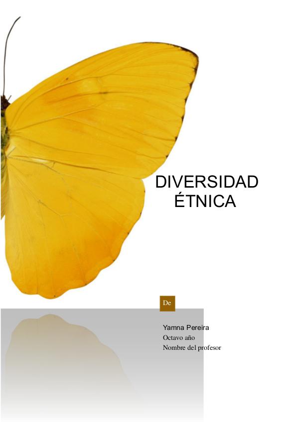 LA DIVERSIDAD ETNICA DIVERSIDAD PROYECTO COMPLETO