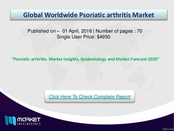 Psoriatic arthritis- Market Insights A