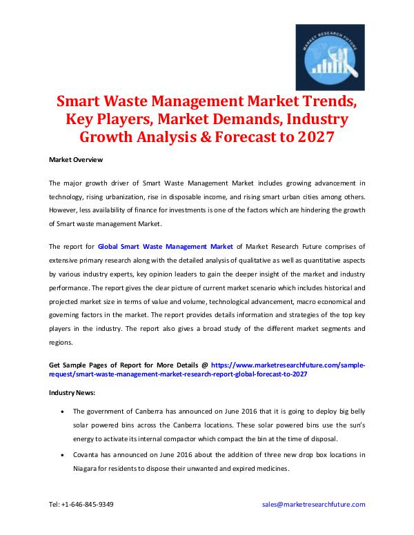 Smart Waste Management Market 2027