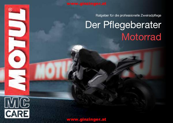 Zweirad Ginzinger und Motul Pflegeberater