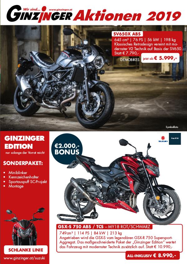 Motorrad Aktionen 2019