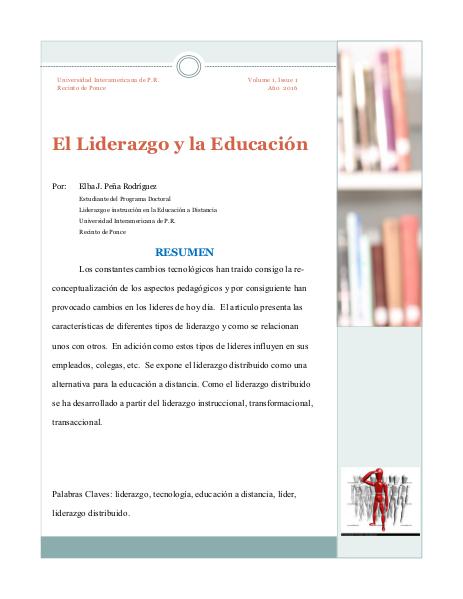 El Liderazgo y la Educacion 1