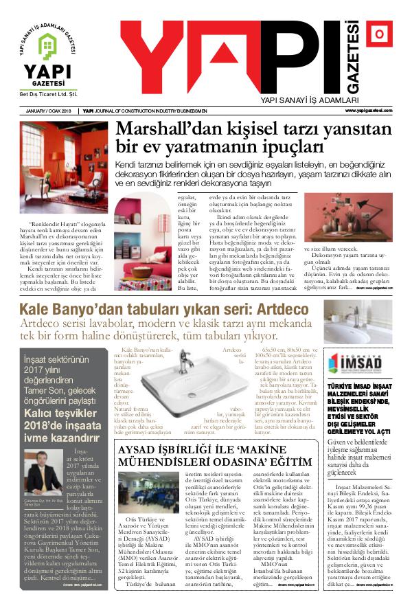 Yapı Gazetesi Sayı 5 - Ocak 2018