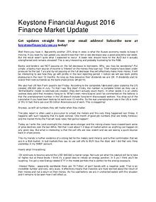 Keystone Financial Australia Market Updates