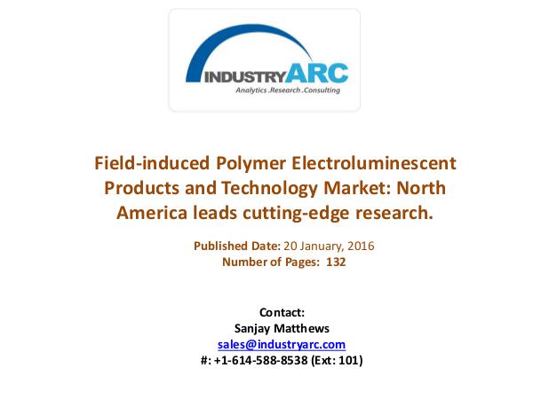 FIPEL Technology Market: FIPEL bulbs found to be more efficient Field-induced Polymer Electroluminescent Products