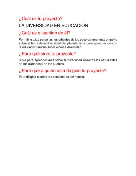 el proyecto a partir de lo desarrollado durante todo el aula En esta actividad debes presentar el proyecto