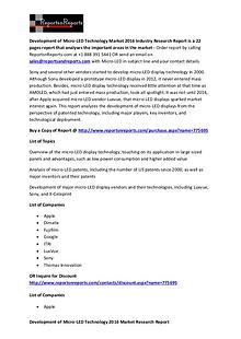 Overview of the Micro-LED Display Technology Market by its Applicatio