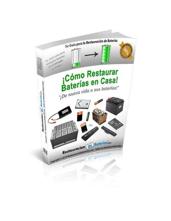 COMO RESTAURAR BATERIAS EN CASA PDF DESCARGAR COMPLETO