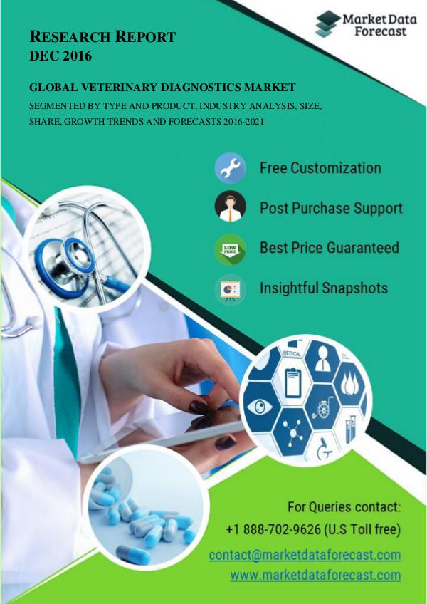 Veterinary Diagnostics Industry Research, Applications, Demands and G Mar.2017