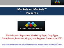 Plant Growth Regulators Market worth $2.93 billion by 2022