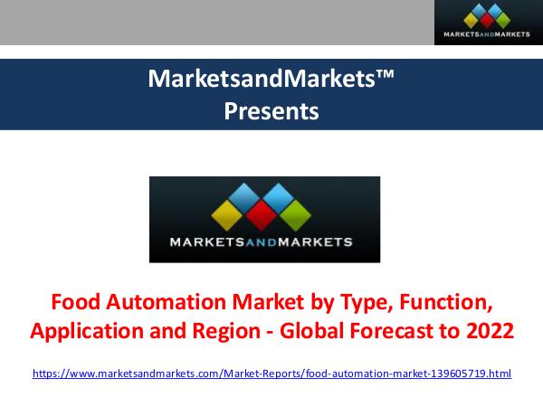 Food Automation Market