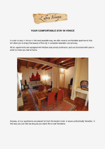 All about Venice Venice accommodations