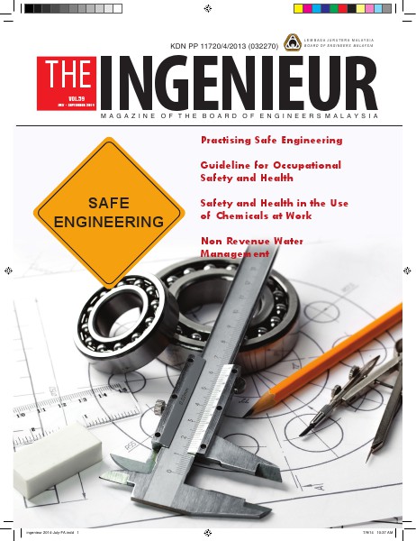 The Ingenieur Vol 59 July-Sept 2014 The Ingenieur Vo. 59, July-Sept 2014