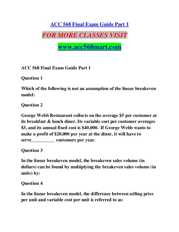 ACC 568 MART Learn by Doing/acc568mart.com ACC 568 MART Learn by Doing/acc568mart.com