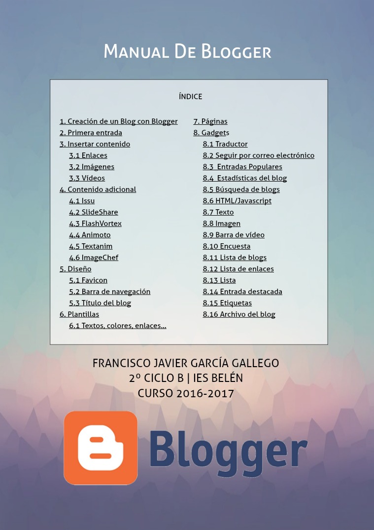 Actividad - Blogger