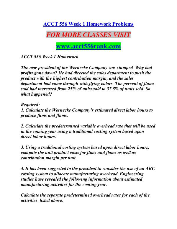 ACCT 556 RANK Learn by Doing/acct556rank.com ACCT 556 RANK Learn by Doing/acct556rank.com