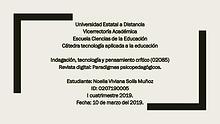 Cuadro comparativo Paradigmas Psicoeducativos