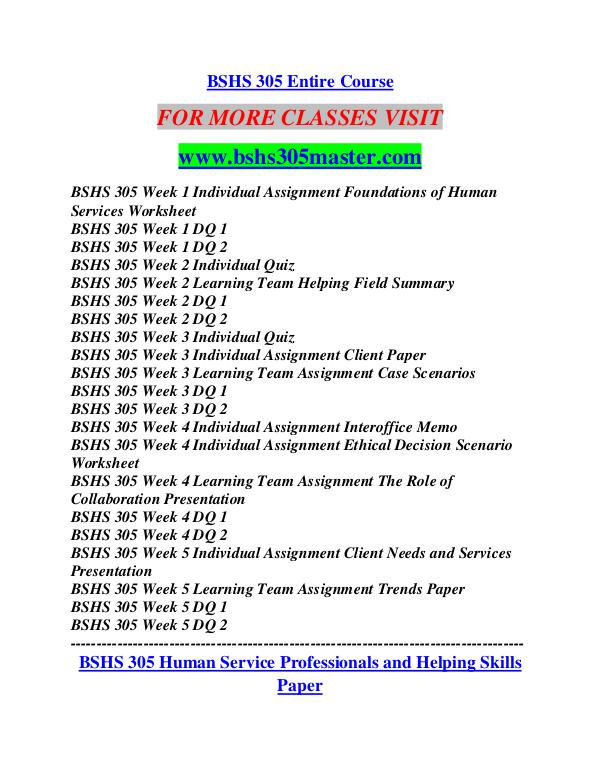 BSHS 305 MASTER Career Path Begins/bshs305master.com BSHS 305 MASTER Career Path Begins/bshs305master.c