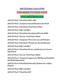 AED 222 TUTOR Learn by Doing/aed222tutor.com