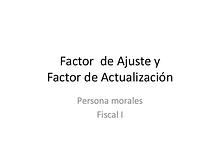 Objeto de Aprendizaje de Factor de ajuste  y factor de actualización