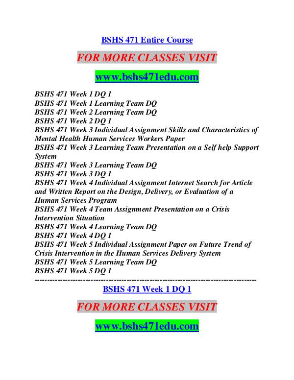 BSHS 471 EDU Career Path Begins/bshs471edu.com BSHS 471 EDU Career Path Begins/bshs471edu.com