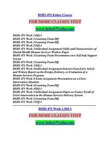 BSHS 471 EDU Career Path Begins/bshs471edu.com