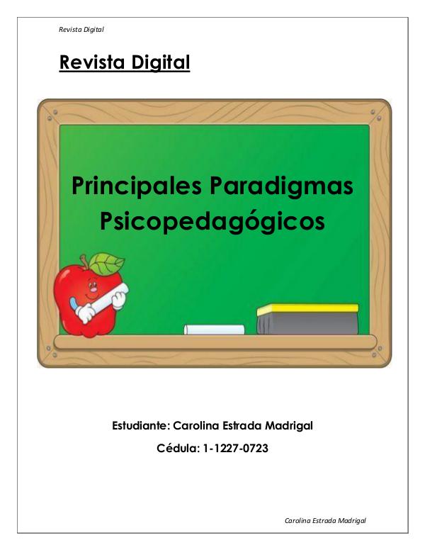 Paradigmas Psicopedagógicos REVISTA