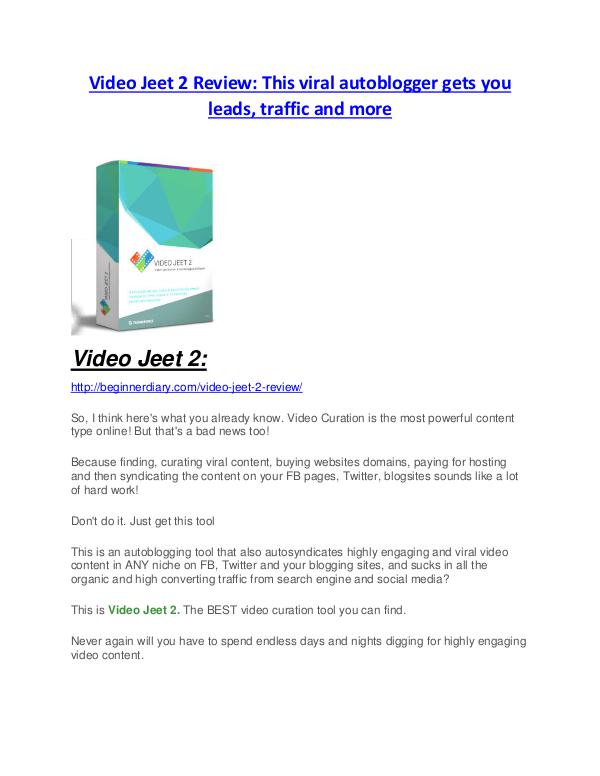 Video Jeet 2 Review demo - $22,700 bonus Video Jeet 2 Review and Premium $14,700 Bonus