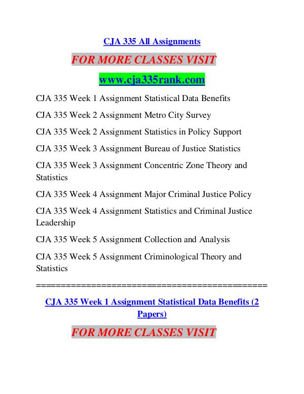 CJA 335 RANK Learn by Doing/cja335rank.com CJA 335 RANK Learn by Doing/cja335rank.com