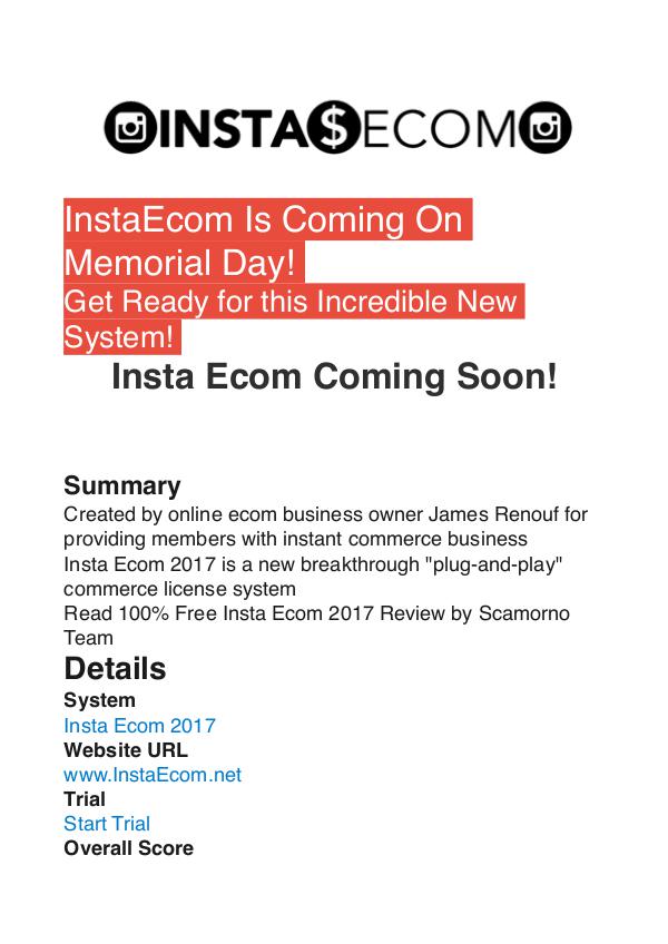 Insta Ecom 2017 James Renouf PDF Review 1 Insta Ecom 2017 James Renouf PDF Review 1