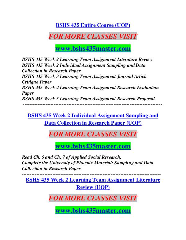 BSHS 435 MASTER Career Path Begins/bshs435master.com BSHS 435 MASTER Career Path Begins/bshs435master.c