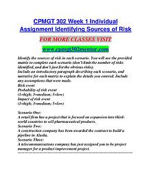 CPMG 302 MENTOR Learn by Doing/cpmgt302mentor.com