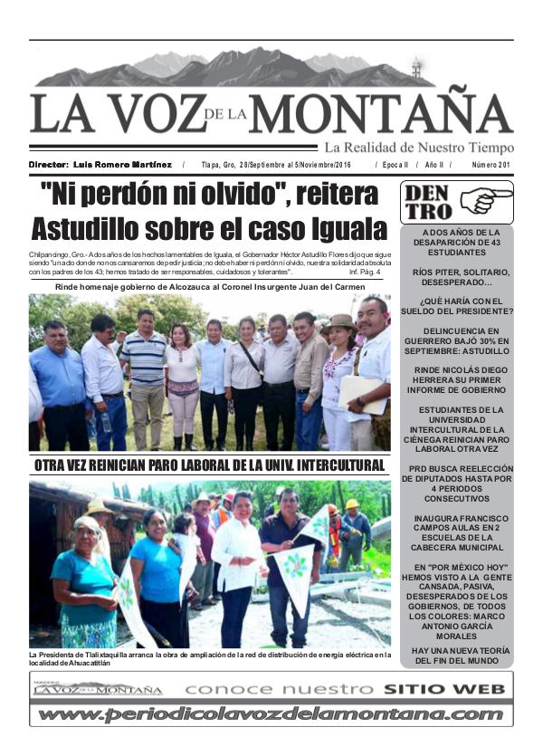 LA VOZ DE LA MONTAÑA - EDICIÓN 201 LA VOZ DE LA MONTAÑA - EDICIÓN 201