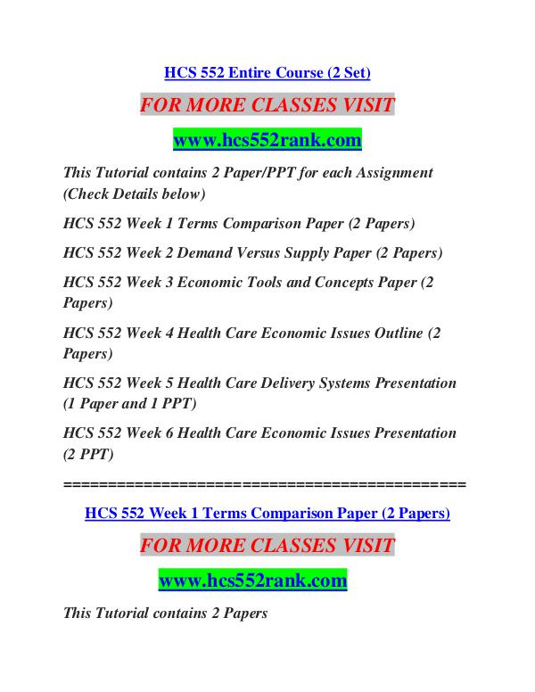 HCS 552 RANK Education Terms/hcs552rank.com HCS 552 RANK Education Terms/hcs552rank.com