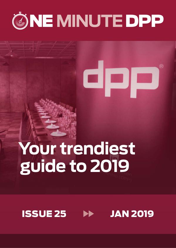 One Minute DPP - NonMembers Edition Jan 2019 Issue 25