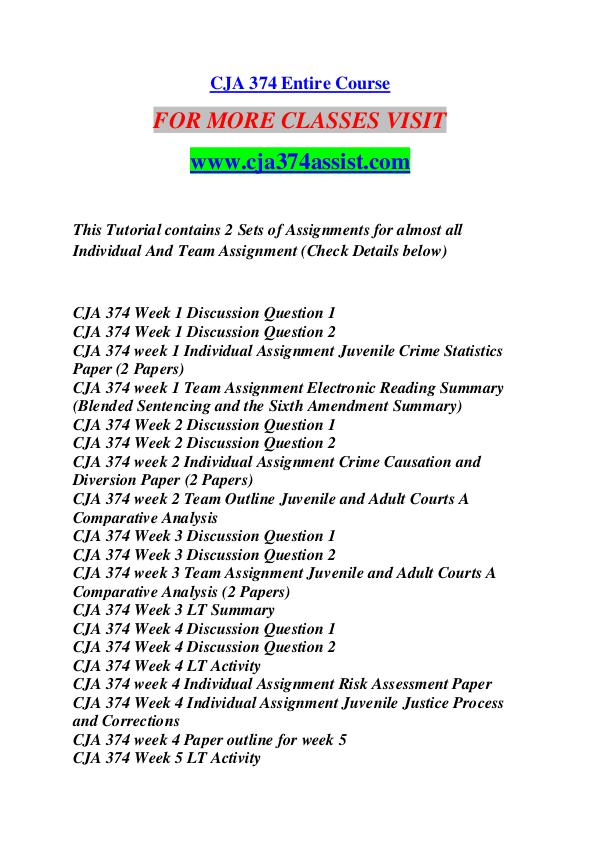 CJA 374 ASSIST Future Starts Here/cja374assist.com CJA 374 ASSIST Future Starts Here/cja374assist.com