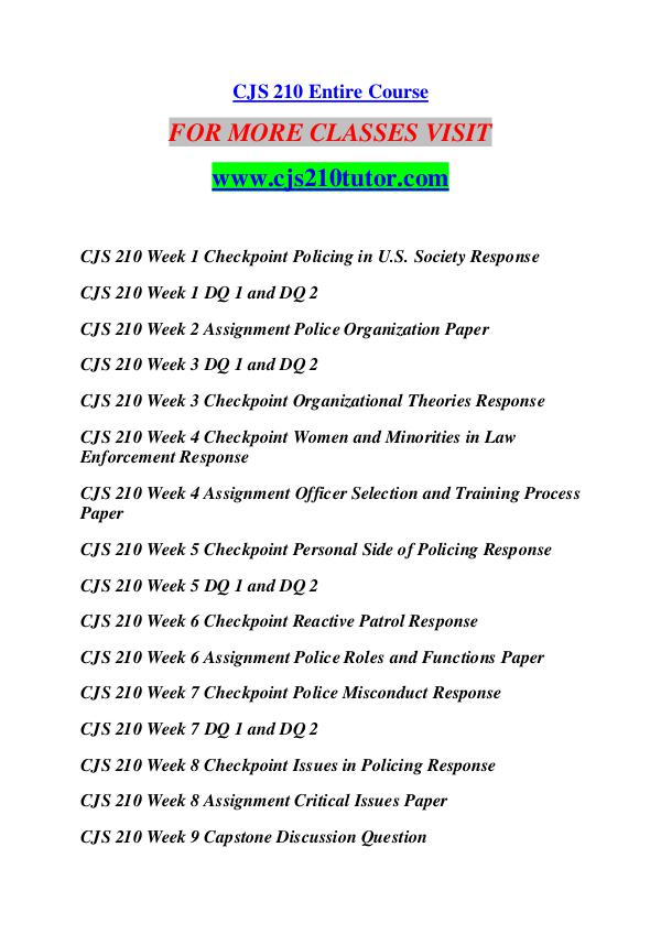 CJA 210 TUTOR Future Starts Here/cja210tutor.com CJA 210 TUTOR Future Starts Here/cja210tutor.com