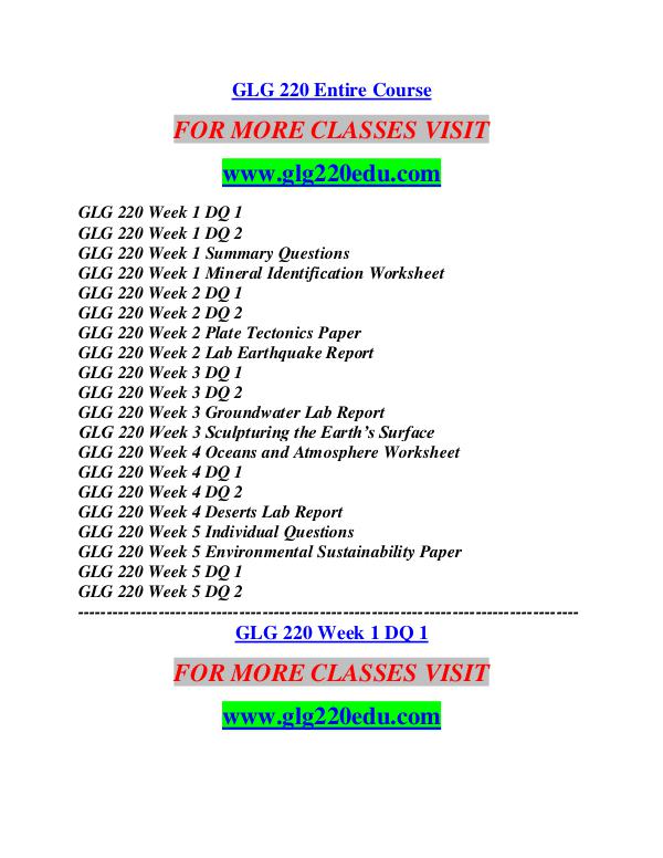 GLG 220 EDU Career Path Begins/glg220edu.com GLG 220 EDU Career Path Begins/glg220edu.com