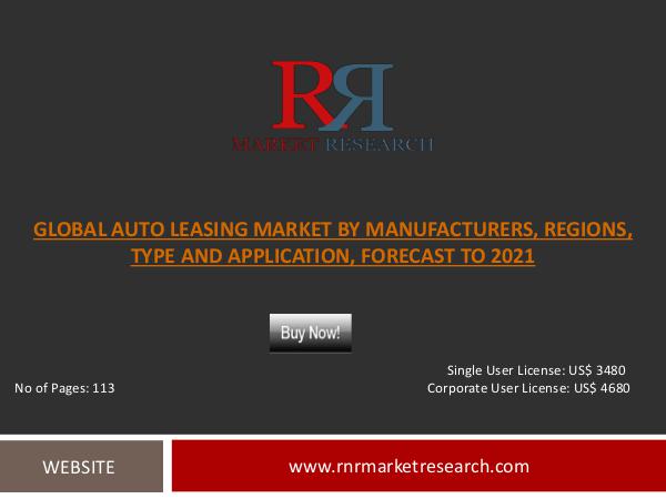 Global Auto Leasing Market Growth Factors Jan 2017