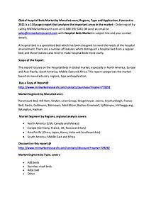 Hospital Beds Market Global Analysis