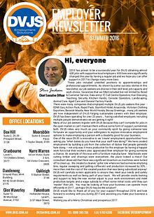 DVJS Employer Newsletter