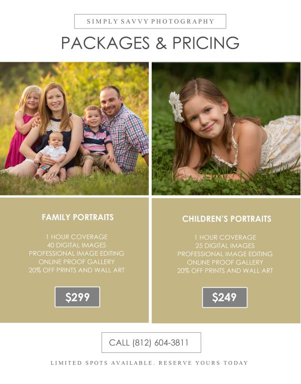 Simply Savvy Session Pricing 1